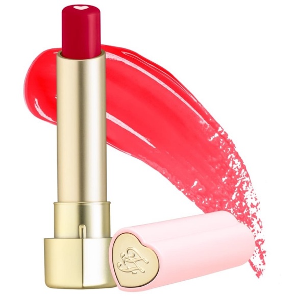 TOO FACED TOO FEMME HEART CORE LIPSTICK - Heart Core (cherry red) NIB - Picture 2 of 9